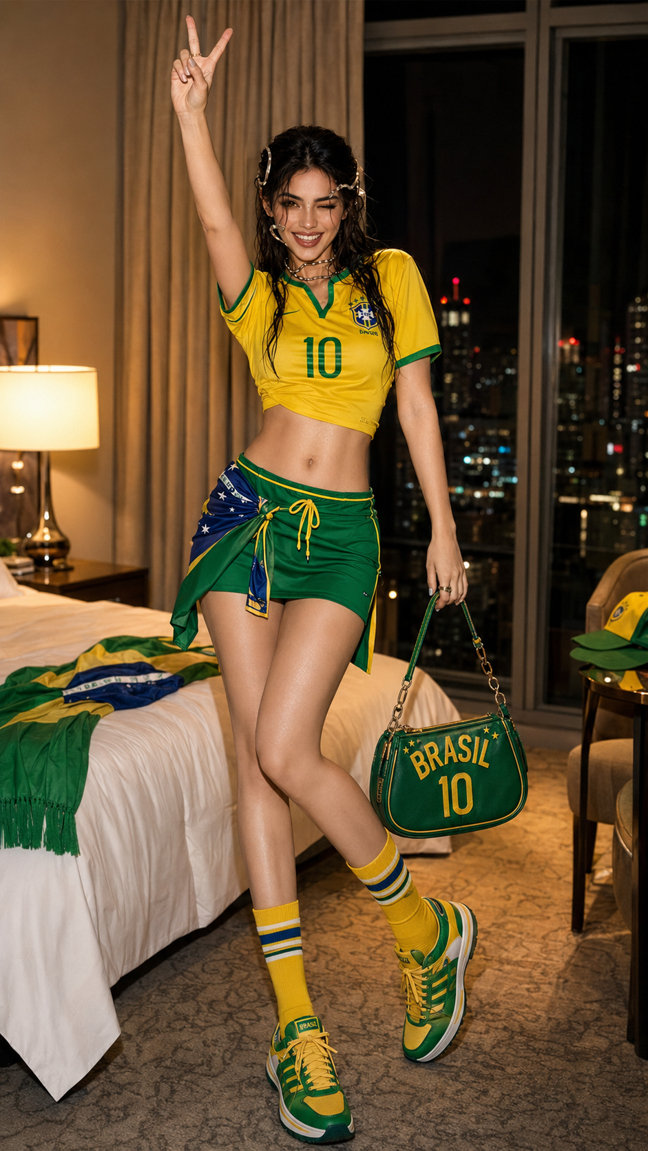 Camila Azevedo in Sao Paulo-inspired styling